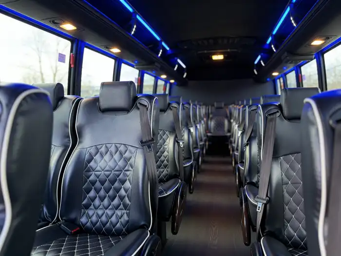 35 Passenger Minibus Rental Interior