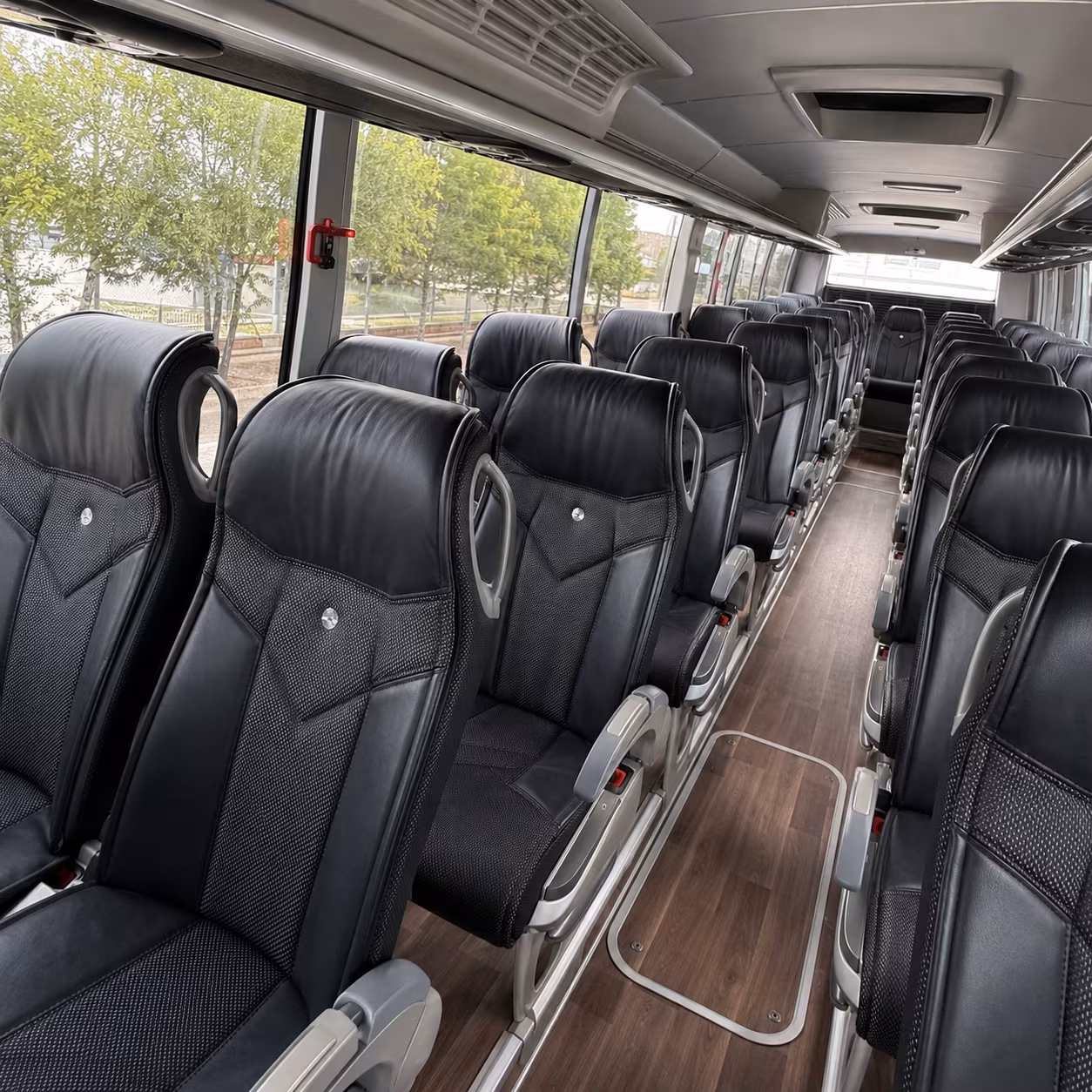boca raton charter bus rental interior